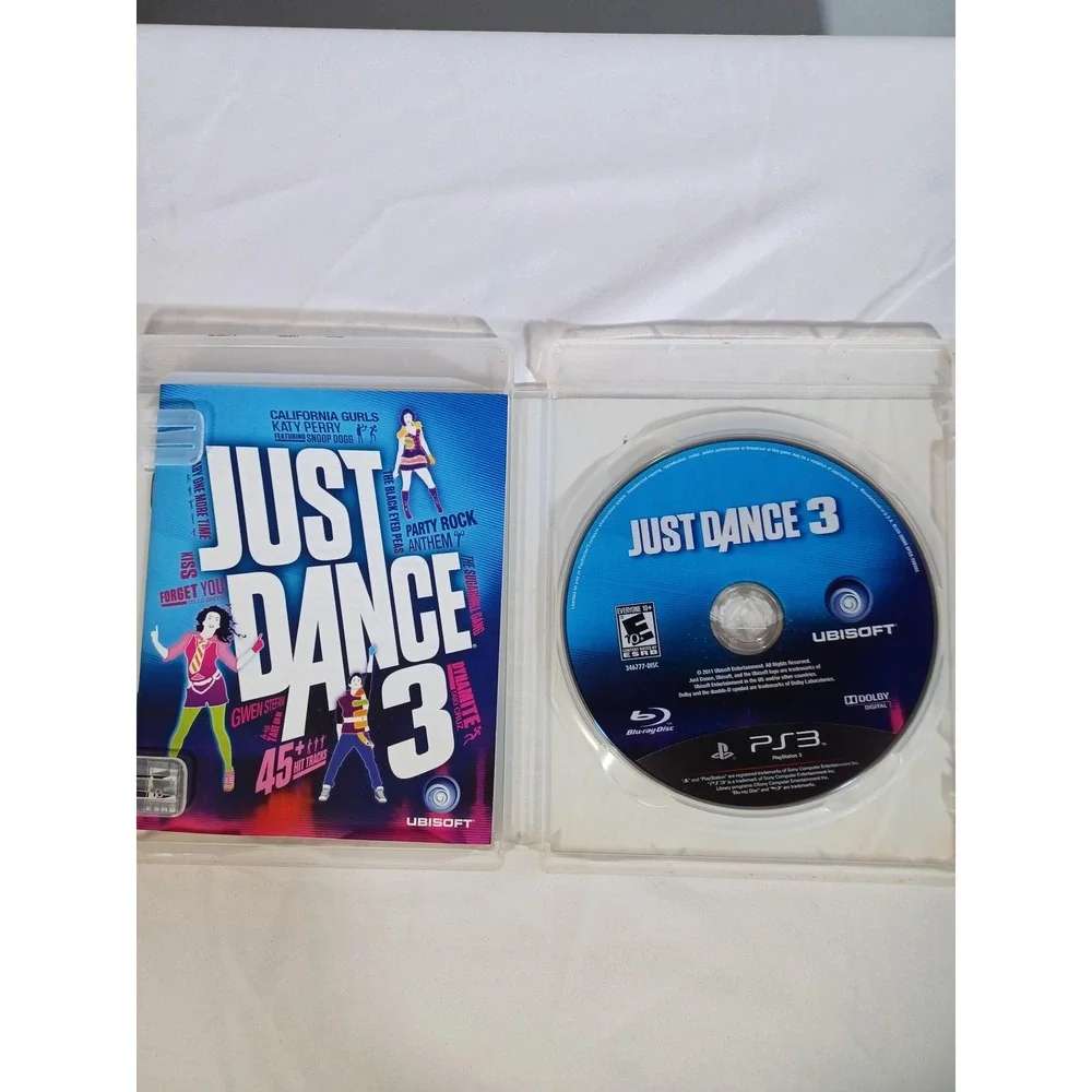 Just Dance 3 PlayStation 3 PS3 Game Ubisoft E10+ 2011‎ NTSC-U/C Move Dance Party